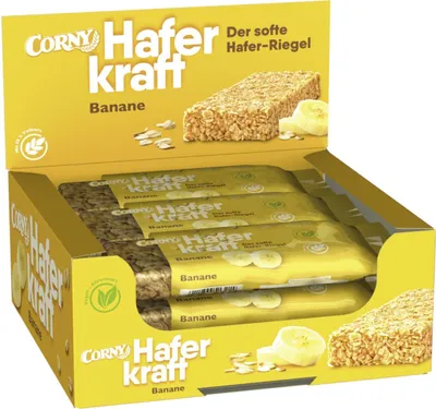 Produktbild von Corny HAFERKRAFT Banane Müsliriegel , 4x35g