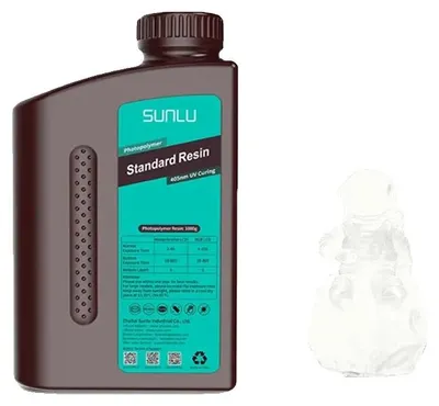 Image de Résine d'impression 3D, haute précision, faible odeur, transparente standard
