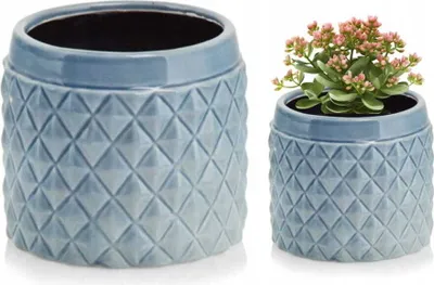 Zdjęcie produktu dla Obudowa ceramiczna niebieska 15x13cm