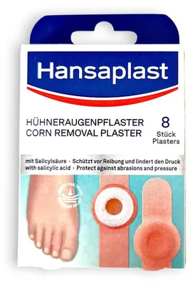 Immagine prodotto di Hansaplast 50430 Hansaplast Hühneraugen-Pflaster 50430 beige, weiß, 8 St.