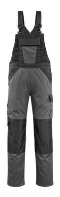 Produktbild von MASCOT® Leeton Latzhose Größe 82C66, dunkelanthrazit/schwarz | Packung (1 Stück)