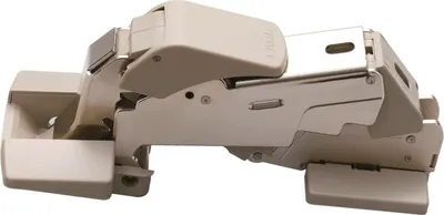 Produktbild von Lamp Schwerlast Möbelscharnier von 25-40 kg 160° mit Dämpfung - Soft-Close Scharnier für schwere Türen, Eckanschlag, vernickelt