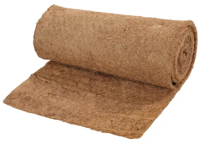 Immagine prodotto di Tappetino in fibra di cocco Ikodm, dimensioni 0,5 x 5 metri, spessore 8-10 mm, peso 1200 g/m², prodotto con fibra di cocco naturale, ideale per proteggere le piante dal freddo invernale e per controllare la crescita delle erbacce