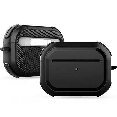 Obrázok produktu pre Ochranný kryt Tech-Protect Rough pre Apple AirPods Pro 1 / 2, čierny