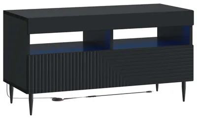 Produktbild von vidaXL LED-TV-Schrank Schwarz Holzwerkstoff