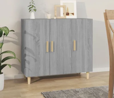 Obrázek produktu pro vidaXL Příborník Grey Sonoma 90x34x80 cm výrobek z odvozeného dřeva