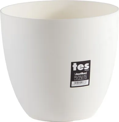 Productafbeelding van PLASTIKEN Bloempotkom - Testmodel - 22 cm - Wit