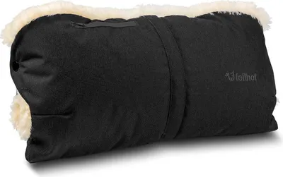Produktbild von Fellhof Kinderwagen Handwärmer Handmuff schwarz
