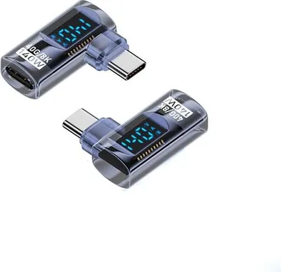 Produktbild von INF 140W USB-C Adapter mit Display, Blau, 2 Stück, für Handy, Laptop