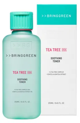 Obrázek produktu pro Bringgreen, tonikum na obličej s čajovníkem a cica, zklidňující, 250 ml