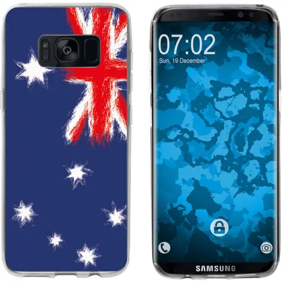 Produktbild von PhoneNatic Case kompatibel mit Samsung Galaxy S8 Silikon-Hülle WM Australien M2