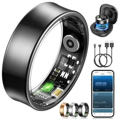 Image de Bracelet connecté pour le suivi de la condition physique, avec mesure de la fréquence cardiaque, de la saturation en oxygène (SpO2), plus de 170 modes sportifs, taille 13, compatible Android et iOS