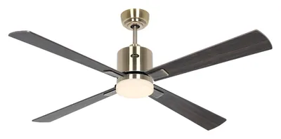 Immagine prodotto di Ventilatore da soffitto ECO NEO III 132 in ottone anticato - Noce/Ciliegio con WiFi e luce