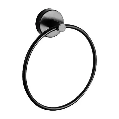Immagine prodotto di Sanela Accessori in acciaio inox - Porta asciugamani rotondo, nero opaco SLZD 05N