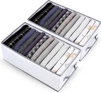 Image de Rangement pour vêtements, 12 tiroirs, gris