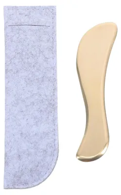 Immagine prodotto di Raschiatore Gua Sha in acciaio inossidabile - Massaggiatore - Apparecchio per massaggi viso - Design originale - Manico antiscivolo - Guasha