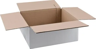 Produktbild von Nestler Wellpapp-Faltkartons 1-wellig weiß 27,0 x 23,0 x 11,7 cm Außenmaß, 20 St.