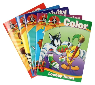Obrázek produktu pro Sada omalovánek Looney Tunes s pastelkami