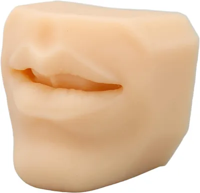 Obrázok produktu pre Silikónový model úst na cvičenie piercingu