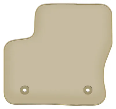 Immagine prodotto di Tappetino conducente in velluto PREMIUM beige compatibile con Ford Transit Connect (2013-2017, furgone) – con fissaggi – su misura