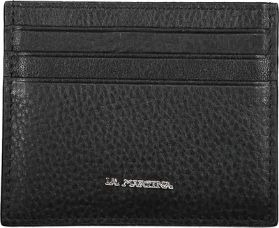 Produktbild von Elegantes Herrenportemonnaie in Schwarz mit zentralem Fach und Logo