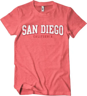 Produktbild von San Diego - California T-Shirt - X-Large - RedHeather