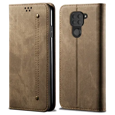 Obrázek produktu pro Redmi Note 9 Pouzdro, Kožené Peněženkové Pouzdro s Magnetickým Uzavíráním a Pouzdro s Funkcí Stojánku pro Xiaomi Redmi Note 9 Xiaomi Redmi Note 9 Khaki