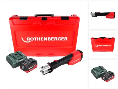Produktbild von Rothenberger ROMAX 4000 CAS Akku Pressmaschine 18 V 34 kN + 1x Akku 10 Ah + Ladegerät + Koffer