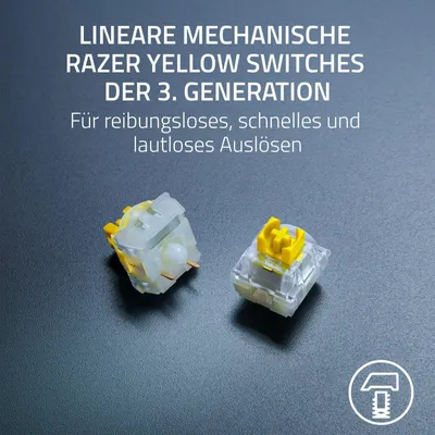 Immagine prodotto di Tastiera Razer BlackWidow V4 X Yellow Switch - Edizione Fortnite - Layout QWERTZ