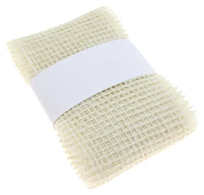 Produktbild von 2m × 60mm Juteband Jutesträngchen Geschenkband Gitterband Jute Deko Band , Farbe:creme