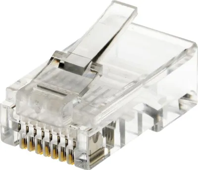 Image de Helos 014166 Connecteur modulaire Helos RJ45 8P8C 100 pièces Connecteur