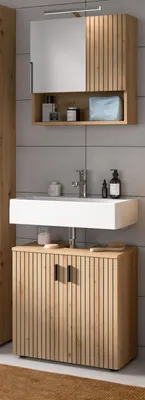 Produktbild von Badmヤbel Set 2-teilig "Livia" in Artisan Eiche Badkombination 60 x 180 cm