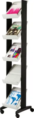 Produktbild von Paperflow Prospektständer Corner 259N.02 5Fächer grau