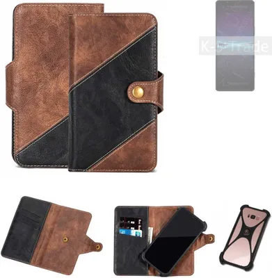 Produktbild von K-S-Trade Handyhülle Schutzhülle Bookstyle Case kompatibel mit Sony Xperia 1 IV Klapphülle Cover Hülle Schutztasche 1x