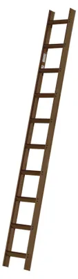 Zdjęcie produktu dla Drabiny dachowe w kolorze brązowym Sepia, powlekane, 10 szczebli, ok. 2,80 m