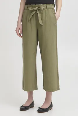 Produktbild von OXMO OXLINASA Damen Hose Freizeithose Culotte-Hose 100% Baumwolle regular fit