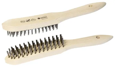 Obrázek produktu pro Ruční drátěný kartáč Dönges, hladký ocelový drát, 145/295 mm, 29 mm