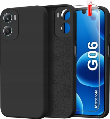 Zdjęcie produktu dla Etui Do Motorola Moto G06 | G06 Power Case Silicone Elastyczne + Szkło 9H