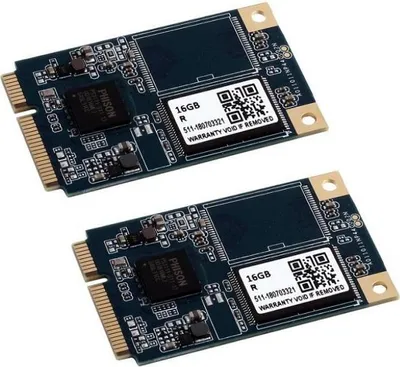 Produktbild von 2x 16 GB mSATA SSD Modul, MLC Flash, für APU Boards