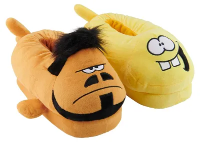 Produktbild von Ralph Ruthe Hausschuhe - 3D Plüsch Flossen: Sting & Barry Slipper Pantoffeln Fische 44-46