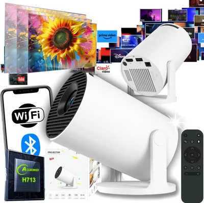 Zdjęcie produktu dla Projektor multimedialny Android WiFi6 LED korekcja obrazu CIRON HY300 PRO+