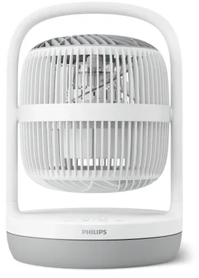 Image de Ventilateur de table Philips série 2000 CX2050/00 blanc 3 vitesses avec minuterie