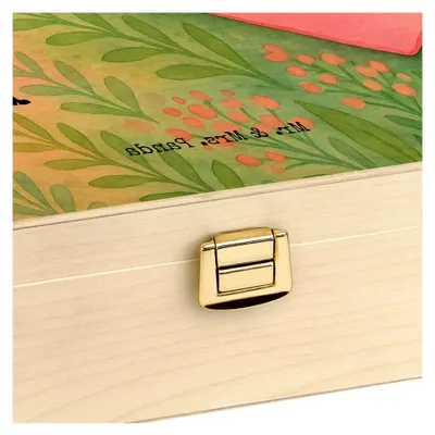 Produktbild von Teekiste Holz Faultiere Herz Design - Geschenk, Teedose, für Frauen, Freund, Teebox, Tee-Aufbewahrungsbox, Valentinstag, Hochzeitstag, Box für Teebeutel, Freundin, Paare, Tee, Männer