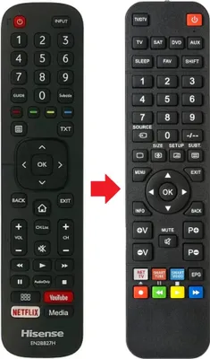Produktbild von Fernbedienung passend für HISENSE H55A6100 | H55A6140 | H55AE6000