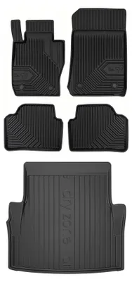Produktbild von Gummimatten + Kofferraumwanne für BMW Seria 3 E90 2004-2012 (Limousine) – Schwarz, passgenau – Wielganizator