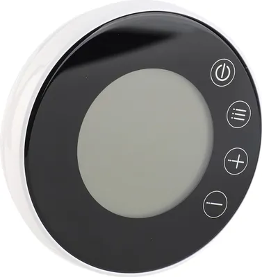 Zdjęcie produktu dla Programowalny inteligentny cyfrowy termostat pokojowy z okrągłym podświetlanym ekranem dotykowym LCD dla domu, szkoły, biura i hotelu