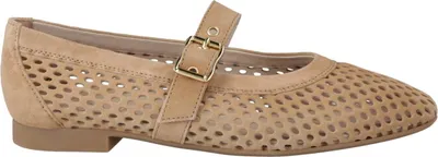 Produktbild von Paul Green 1213-009 - Damenschuhe Modische Pumps / Ballerina, Beige, leder (samtziege), absatzh&oumlhe: 10 mm