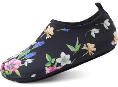 Immagine prodotto di Scarpe da acqua da donna e da uomo, scarpe da bagno, scarpe acquatiche, taglie 36-46, ad asciugatura rapida, antiscivolo, colore: viola