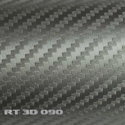 Produktbild von (5,91€/m²) Rapid Teck® 3D Carbon Folie Silbergrau Autofolie 152 cm Breite Laufmeterware selbstklebende Folie mit Luftkanälen Auto Folie Carbonfolie