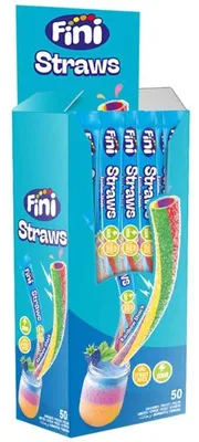 Produktbild von Fini Straws Rainbow Shock Sour 50x25g